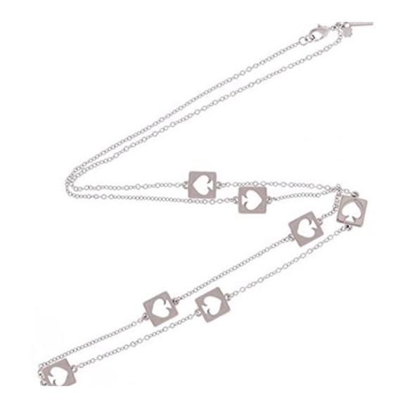 KATE SPADE • Silver Hole Punch Necklace - Picture 4 of 5